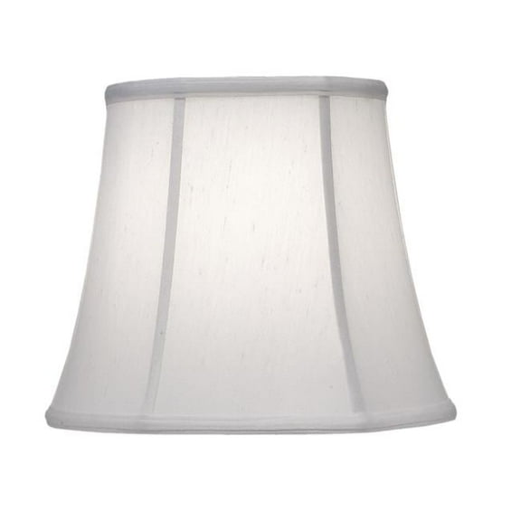 Stiffel ST87 8 x 12 x 10 in. Softback Bell Lamp Shade, Pearl Supreme Satin