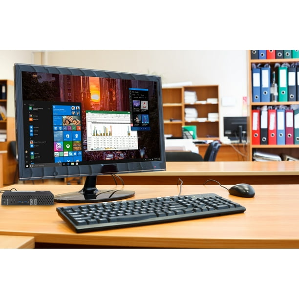 デスクトップ型PC Dell OptiPlex 7040 - Micro - 1 x Core i5 6500T / 2.5 GHz - RAM 8 GB - SSD 256 GB - HD Graphics 530 - GigE - WLAN : 802.11a/b/g/n/ac Blu ggw725x Dell OptiPlex 7040 Micro Desktop Computer with 21.5' Full HD