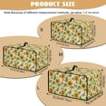 thumbnail image 7 of SEANATIVE Countertop Convection Oven Cover Dust-Proof Toaster Oven Cover with Accessories Pockets, Countertop Convection Oven Protector, S, Sunflower Butterfly Retro Letter Print, 7 of 7