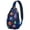 Multicolor, variant on Women's Rainbow Galaxy Sling Backpack, Colorful Moon and Stars Design, Fun and Playful Crossbody Bag for Men