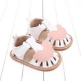 thumbnail image 2 of ZACPNCV Toddler Infant Newborn Sandals Summer Casual Breathable Cute Rubble Soles Non-slip Soft Soles Sandals Gold, 2 of 8