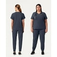 thumbnail image 5 of Jaanuu Magna Women's 3-Pocket Classic V-Neck Scrub Top - Carbon Gray XXS, 5 of 7