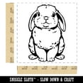 thumbnail image 2 of Lop Eared Bunny Rabbit Self-Inking Rubber Stamp Ink Stamper - Red Ink - Large 1-1/2 Inch, 2 of 7