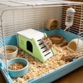 thumbnail image 4 of Small Animal Hideout With Climbing Ramp Ventilated Design For Hamsters Gerbils Mice Cage AccessoryGreen-17X9Cm, 4 of 5