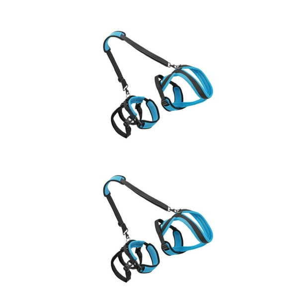 Greeniant Padded Dog Lift Harness Support Sling Walk Handle Full Body Lifter with Azul METRO 2Conjunto