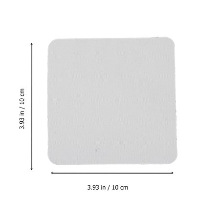 

NICEXMAS 24Pcs Rubber Coasters Durable Home Cup Placemat Simple Thermal Transfer Cup Mats