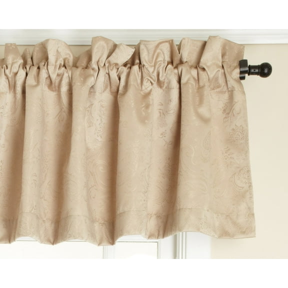Stylemaster Gabrielle Foamback Valance, Taupe, 56 by 17-Inch