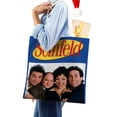thumbnail image 4 of Seinfeld Bolso de tela con estampado de lienzo para mujer, bolsa de compras reutilizable y estética, con cremallera interior, regalo para mujer,38*45cm., 4 of 6
