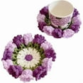 thumbnail image 3 of The Zfit Flower Crochet Coaster Handmade Knitted Floral Coasters Table Decor, Creative Flower Crochet Coaster, Creative Home Decor Table Decor Floral Crochet Coffee Mug Coaster, 3 of 7