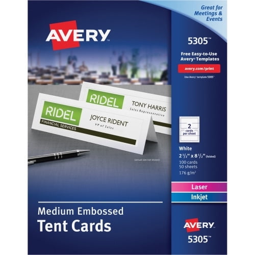 Avery Tent Cards 3.5 x 11
