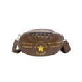 thumbnail image 1 of Diconna Sac Bandoulière pour Femmes avec Bandoulière Réglable Sac Vintage Élégant en Forme de Rugby, 1 of 9