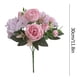 thumbnail image 2 of Hojas Peludas De La Planta Lu Lian Ramo de rosas artificiales de seda,realista,de tela y plástico,para decoración de bodas y hogar (1 pieza) Rkxzt, 2 of 9