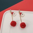 thumbnail image 2 of Pendientes colgantes de Navidad para mujer, pendientes colgantes de Navidad, regalo de joyería de Navidad ligero JAMW  Sencillez, 2 of 5