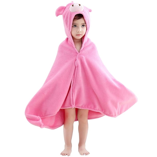 Toallas de baño de animales con capucha para bebé Albornoz de playa de natación grande ultrasuave, regalos de ducha perfectos para niños pequeños 0-5T Adepaton LRWJ147-4