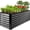 Gray, variant on Best Choice Products 8x2x2ft Raised Metal Outdoor Garden Bed for Flowers Vegetables Herbs - Galvanized