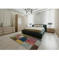 thumbnail image 4 of Ahgly Company Indoor Rectangle Abstract Khaki Green Abstract Area Rugs, 3' x 5', 4 of 6