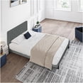 thumbnail image 2 of Queen Upholstered Storage Bed Frame, Dark Gray Linen Platform Bed with Headboard, No Box Spring Required, Easy Assembly, 2 of 10