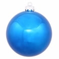 thumbnail image 6 of Vickerman 8" Cobalt Shiny Ball Ornament, 6 of 7