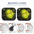 thumbnail image 6 of Honeii Ball Print Foldable Car Sun Shade for Windshield, 2-Piece UV Protection Shade, Protects Car Interior, Ideal for Cars, Trucks, SUVs-Medium, 6 of 6