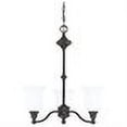 thumbnail image 2 of Nuvo 60/1781 Glenwood Chandeliers 22in Sudbury Bronze Satin White 3-light, 2 of 2