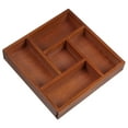 thumbnail image 6 of Masteelf Wooden Drawer Organizer Tray with Compartments for Storage Brown Wood Vanities and Jewelry 7.5 x 4.5 x 3.5 Inches, 6 of 8