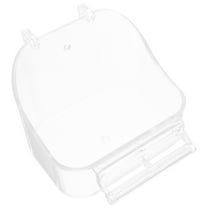 MUSEYA Parrot Feeding Basin Bird Food Container Transparent Feeding 1Pack