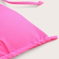 thumbnail image 6 of Krdevn Women's Triangle Halter Bikini Top Tie Front Swimwear for Beach and Pool,M, 6 of 7