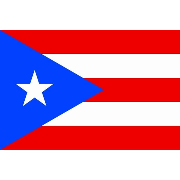 Puerto Rico Flag Decal Sticker - 6 inches wide