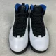 thumbnail image 4 of Ni - ke Air Jordan 10 Retro Orlando 2018 Mens 10.5 White Blue Black Shoes Basketball, 4 of 5