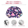 thumbnail image 3 of KLL mushroom colorful Skull star Pattern Shower Cap & Bath Cap for Women,Reversible Oversized Waterproof Shower Caps for all Hair Lengths,Elastic Reusable Bathing Hair Cap, 3 of 6