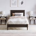 thumbnail image 2 of Charlotte Twin XL Solid Wood Low Profile Platform Bed in Espresso, 2 of 13
