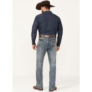 Wrangler Mens 77 Slim Boot Light Wash Jean