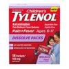 5 pack Children's Tylenol Dissolve Packs 160 mg acetaminophen, Wild Berry, 18 ct