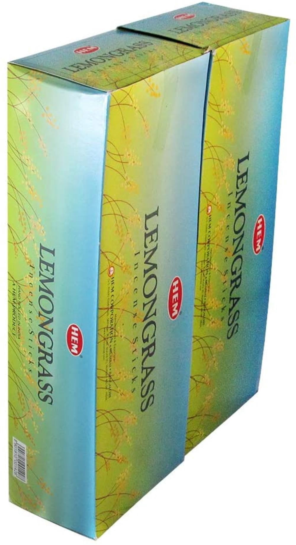 Hem Lemon Grass Agarbatti Pack of 12 Incense Sticks Boxes, 20gms Each, Traditionally Handrolled in India Best Aeromatic Natural Fragrance for Prayers, Meditation Peace,.., By Visit the HEM Store