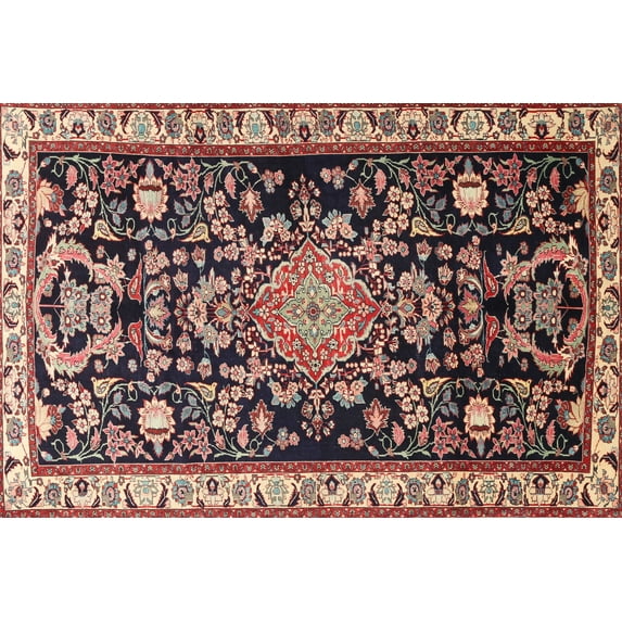 Ahgly Company Indoor Rectangle Traditional Red Animal Area Rugs, 6' x 9'