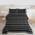 thumbnail image 2 of Homewish Minimalist Wavy Lines Bedding Comforter Set 2pcs for Boys Girls,Geometric Triangle Twin Comforter Sets Microfiber,Mid Century Stripes Breathable Bedding Set,Breathable Home Decor, 2 of 8