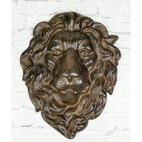 Cast Iron Aslan The King Of The Jungle Regal Lion Head Wall Plaque Figurine