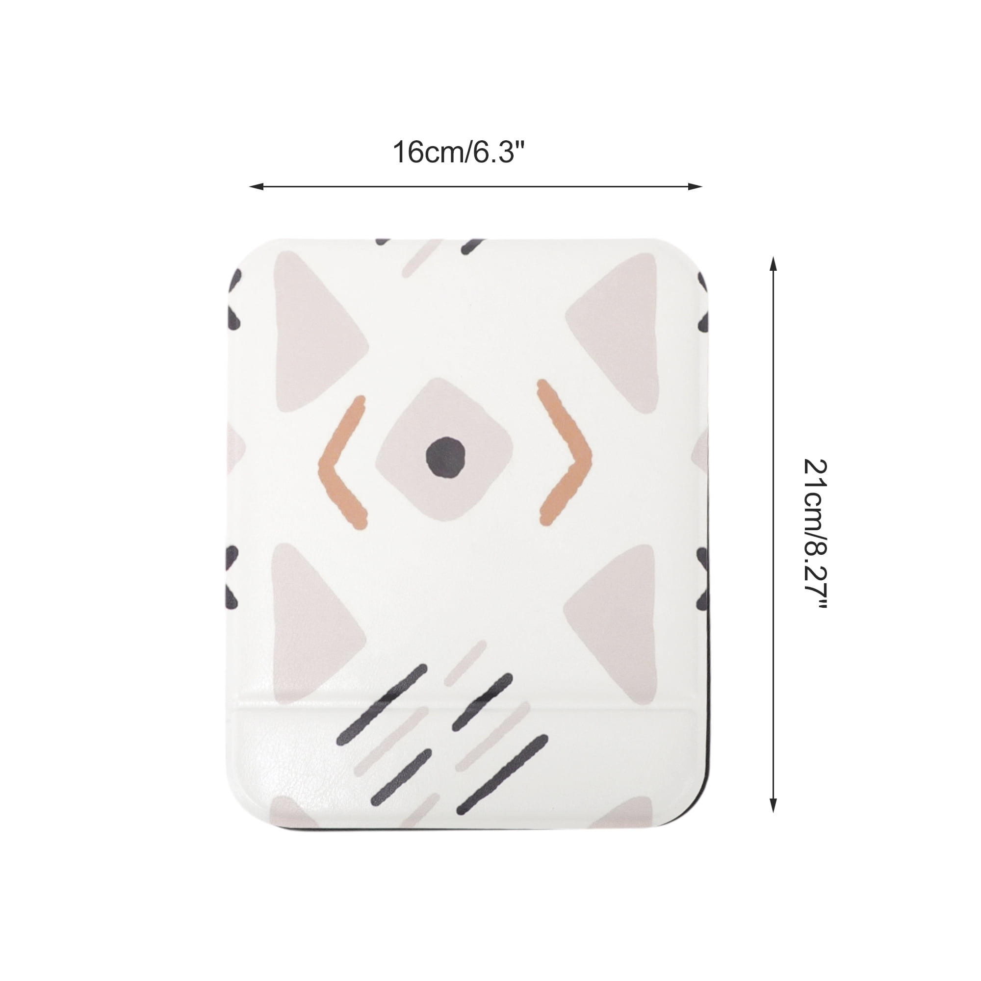 Unique Bargains 1Pc Makeup Mirror for Travel Coffee Color Large