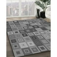 thumbnail image 3 of Ahgly Company Machine Washable Indoor Round Transitional Grey Gray Area Rugs, 3' Round, 3 of 7