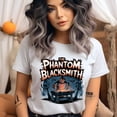 thumbnail image 3 of The Phantom Blacksmith Shirt, Halloween Ghost Forging Tee, Light Pink, Size L, 3 of 6