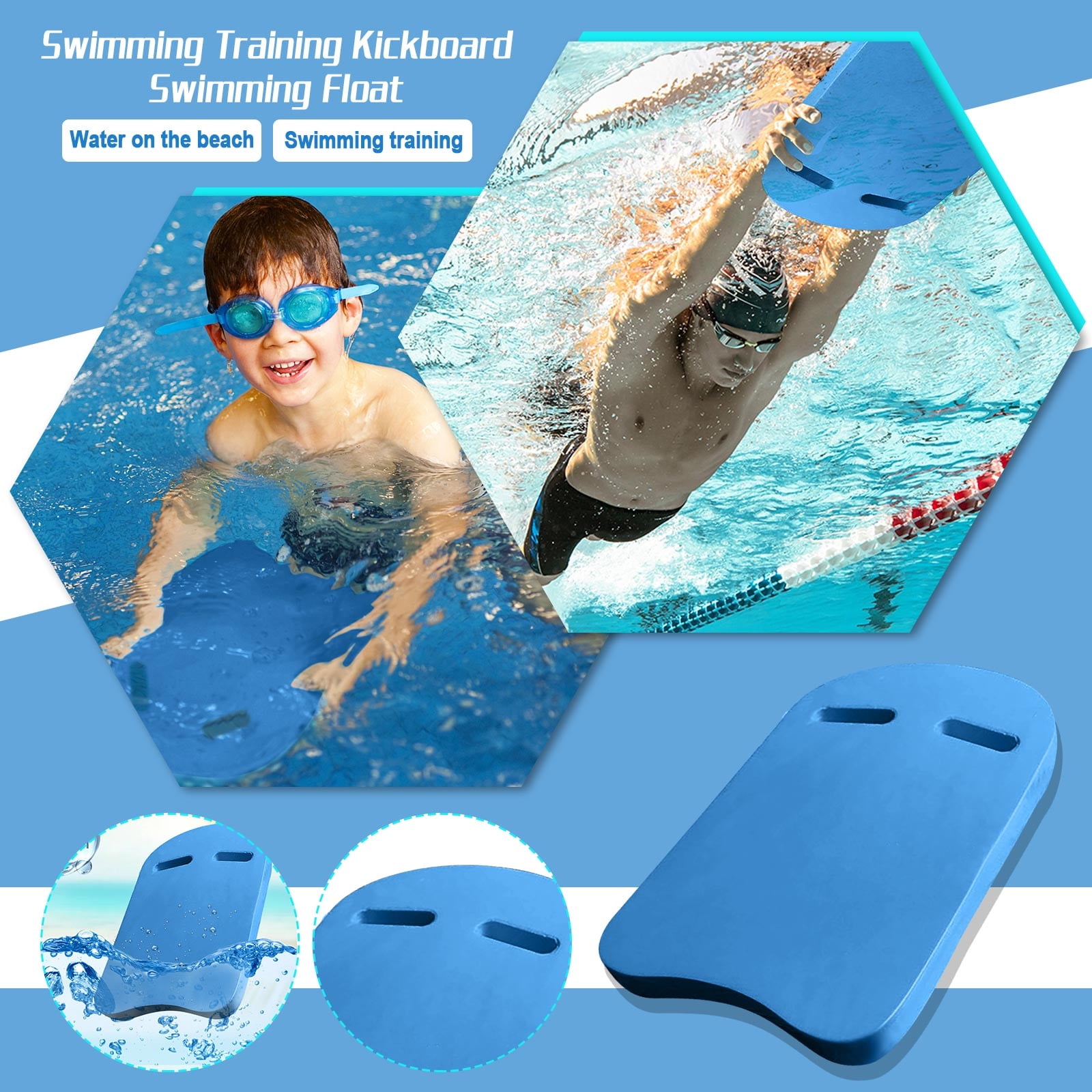 Kids & Adults Swimming Training Kickboard Float Kick board Pool Learning Supply 