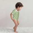 thumbnail image 4 of Yiaed Cute Frog Print Infant Climbing Short Sleeve Onesie One-Piece Baby Bodysuit Clothes 0-12 Months -2 Years, 4 of 6