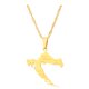 thumbnail image 1 of Collar con colgante Sonducket mapa de Croacia Acero inoxidable oro, 1 of 6