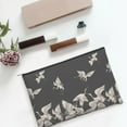 thumbnail image 6 of Kdxio Japanese White Crane Makeup Bag Toiletry Bag Canvas Makeup Bags Zipper Cosmetic Pouch Travel Cosmetic Pouch for Women Gifts, 6 of 7