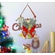 thumbnail image 2 of RV Colgante de decoración de árbol de Navidad con campanas y lazo de Feliz Navidad, 2 of 2