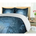 thumbnail image 5 of Ambesonne Scenery Duvet Cover Sets, Foggy Palace, 2-Queen, Navy Blue and Grey, 5 of 7