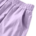 thumbnail image 5 of ATOGUTA Girls Running Shorts Lightweight Running Shorts for Teen Girls Kids Sports Active Short with Pocket and Elastic Size 4T-16, Purple, 5 of 6