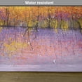 thumbnail image 6 of Ambesonne Autumn Place Mats Set of 4, Fall Season Trees River, Standard Size, Lavender Yellow, 6 of 6