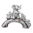 thumbnail image 5 of deevoka Elephant Sculpture Collectible Resin Elephant Statue for Desk Home Bookshelf, 5 of 9
