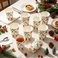 thumbnail image 4 of Christmas Disposable Paper Cups 16pcs, Holly Berry Christmas Party Cups, Holiday Beverage Cups for Xmas Party, Family Gathering and Tableware Decor, 4 of 6